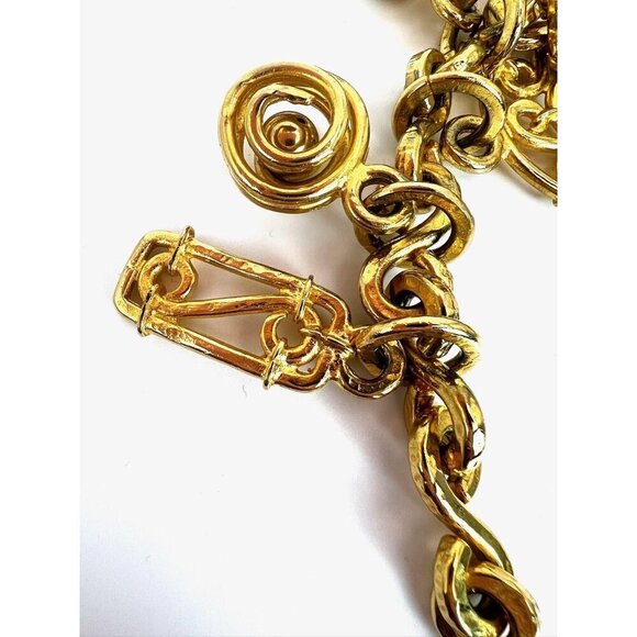 Vintage Gold Celine Necklace 1990s - Picture 3 of 10